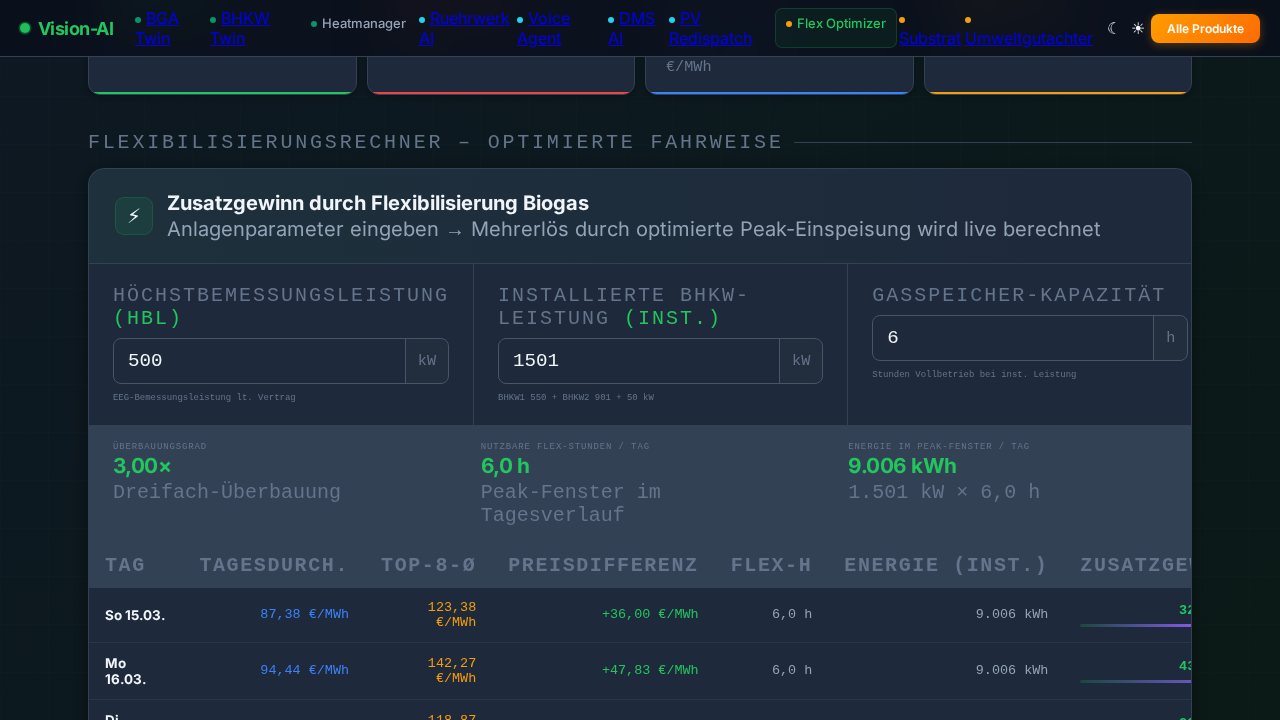 BHKW Flex Optimizer Details